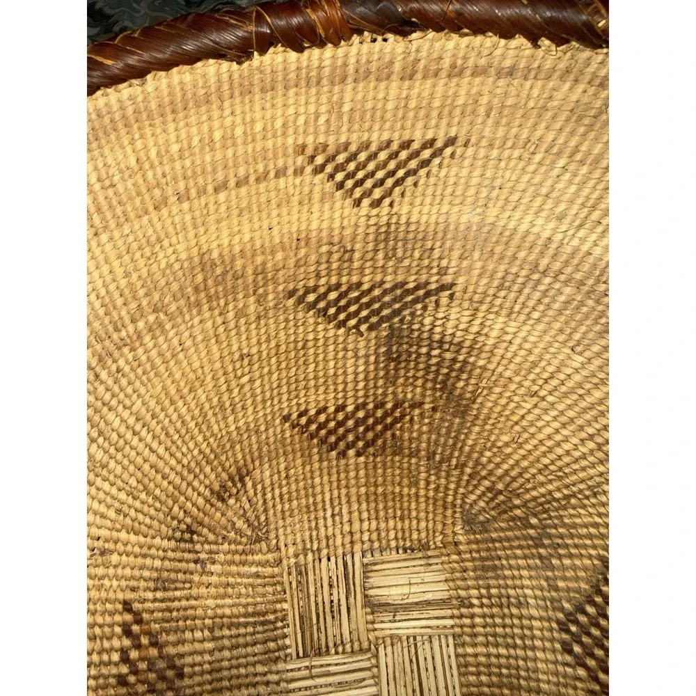 Vintage Tonga Basket‎ Binga Zimbabwe African Wall Art Winnowing Grandmother Tray